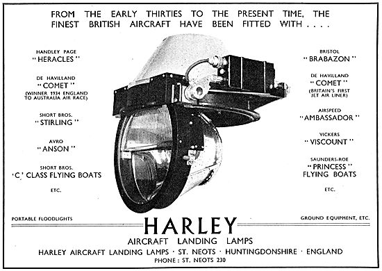 Harley Aircraft Landing Lamps & Aircraft Lighting                