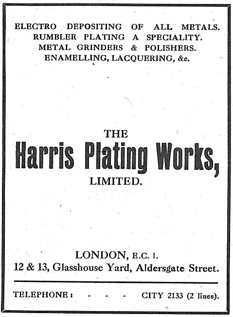 The Harris Plating Works - Metal Platings & Treatments           