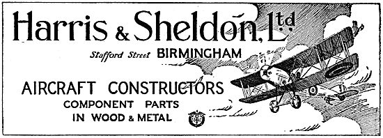 Harris & Sheldon - Wood & Metal parts For Aeroplanes             