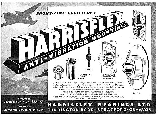 Harrisflex Bearings. Harrisflex Ant-Vibration Mountings          