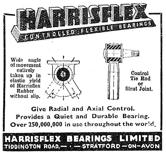 Harrisflex Bearings. Harrisflex Controlled Flexible Bearings 1943