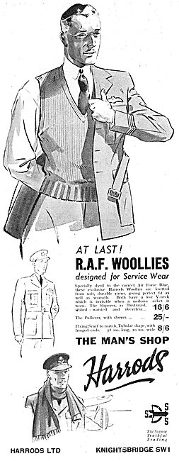 RAF Officers Woolies, Scarves & Pullovers                        