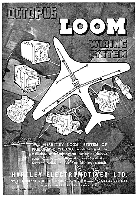 Hartley Electromotives. LOOM. Aircraft Preformed Wiring Looms    