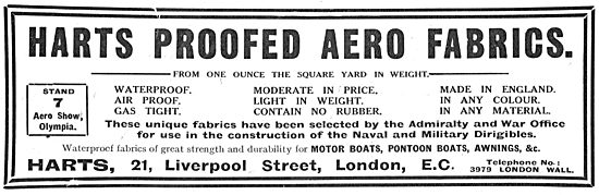 Harts Proofed Aero Fabrics                                       