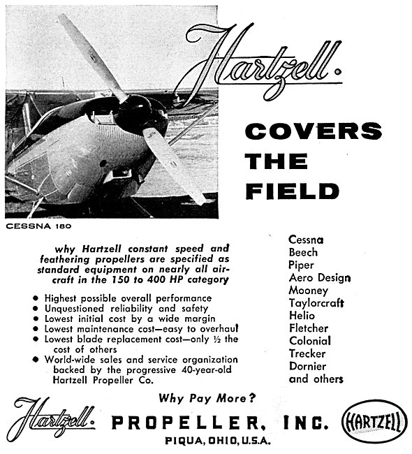 Hartzell Propellers 1957                                         