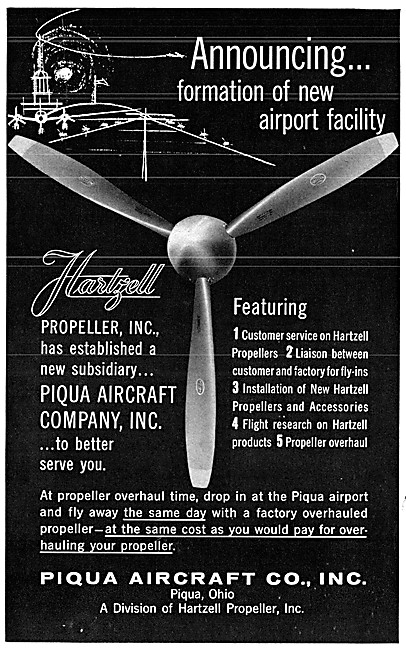 Hartzell Propellers - Piqua Aircraft Co. Ohio                    