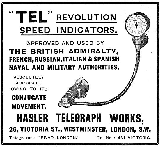 Hasler Telegraph Works - TEL Revolution Speed Indicators         