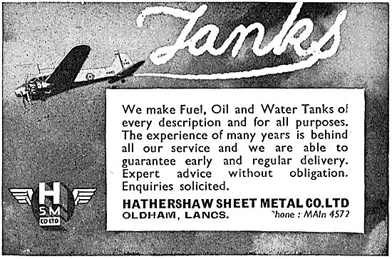 Hathershaw Sheet Metal. Aircraft Sheet Metalwork                 