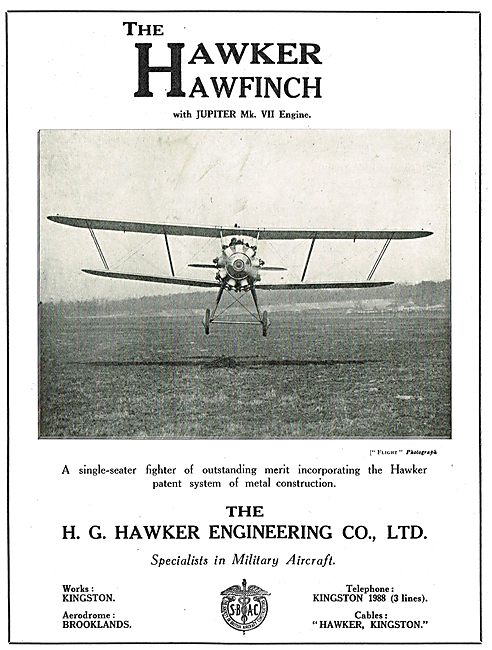 Hawker Hawfinch (Bristol Jupiter VII)                            