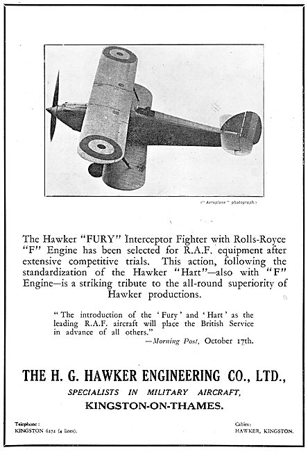 Hawker Fury                                                      