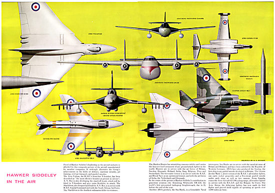 Hawker Siddeley Group Aircraft 1958                              