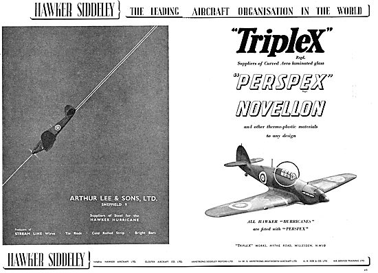 Hawker Siddeley - Arthur Lee - Triplex - Perspex Novellon        