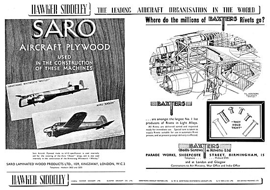 Hawker Siddeley : SARO Laminated Wood Products Ltd               