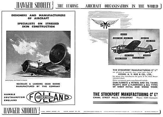 Hawker Siddeley : Folland Aircraft Ltd                           