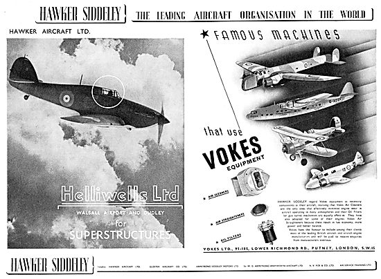 Hawker Siddeley : Helliwells Ltd : Vokes Ltd                     