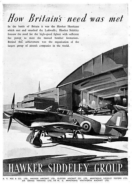 Hawker Siddeley Group 1945                                       