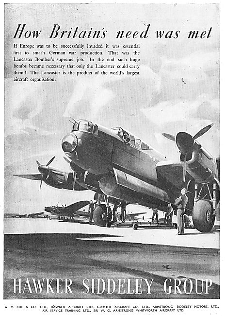 Hawker Siddeley Group 1946                                       