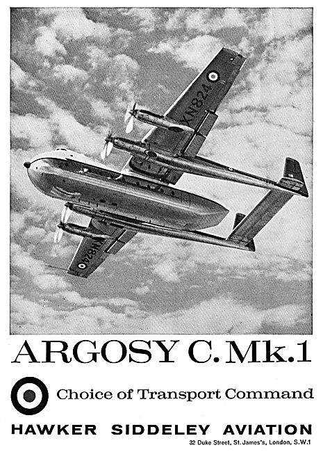 Hawker Siddeley  Armstrong Whitworth Argosy C Mk 1 For RAF       