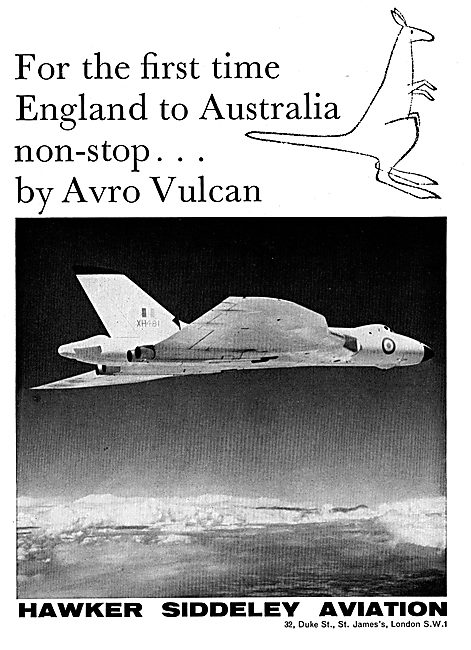 Hawker Siddeley Avro Vulcan: England Australia Flight            