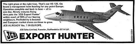 JCB Hawker Siddeley 125 - Export Hunter.                         