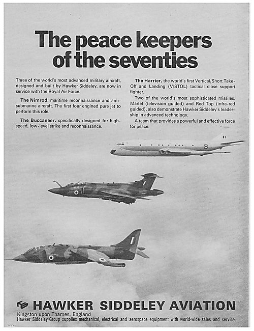Hawker Siddeley: The Peacekeepers Of The Seventies.              