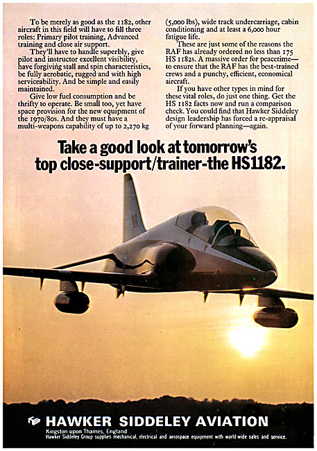 Hawker Siddeley HS1182 Hawk 1972                                 
