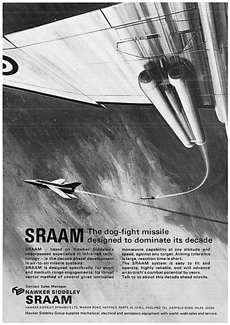 Hawker Siddeley SRAAM Missile                                    