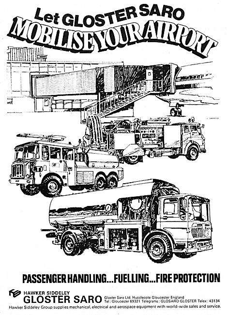 Hawker Siddeley Group. Gloster SARO Refuelling Vehicles          