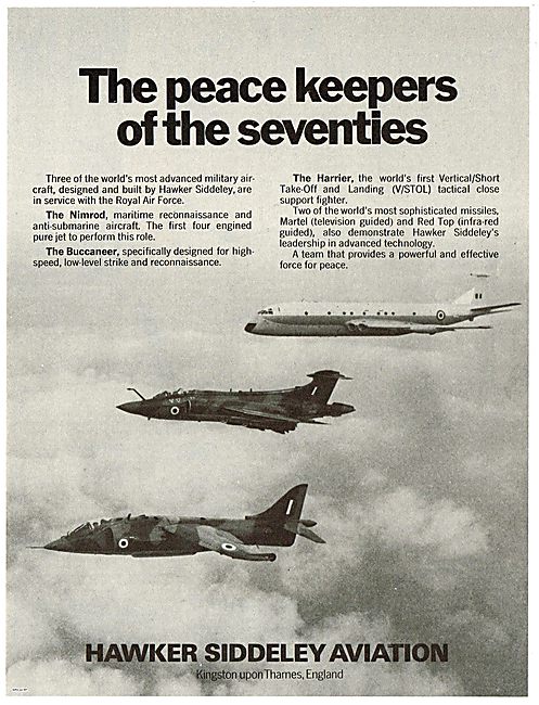 Hawker Siddeley The Peace Keepers Of The Seventies               
