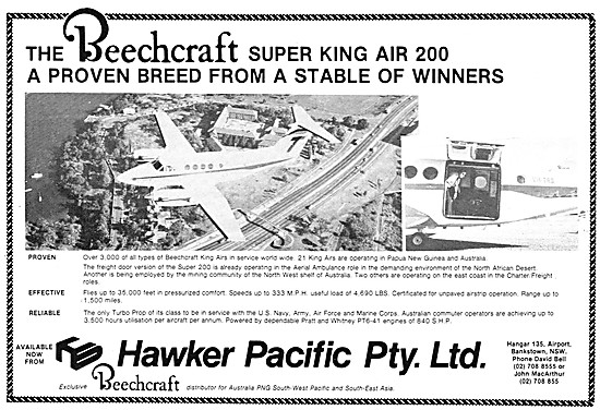 Hawker Pacific Bankstown NSW - Beechcraft Sales & Service        