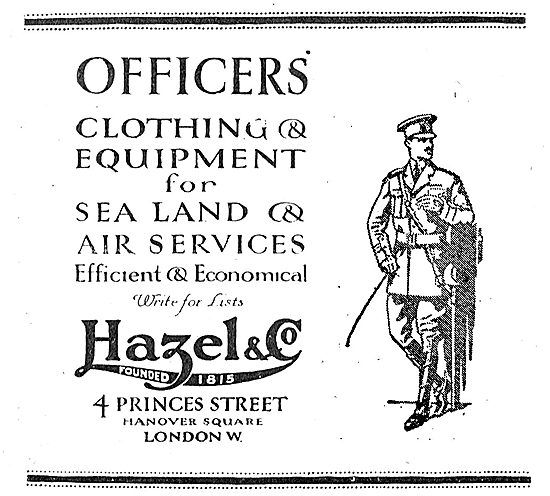 Hazel & Co Officers Clothing For Sea, Land Or Air Services       