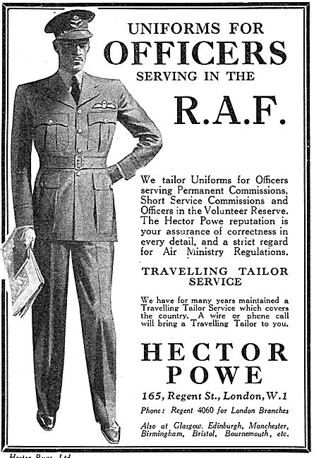 Hector Powe -  Uniforms For Officers Serving In The RAF          