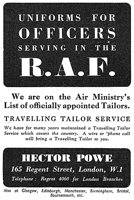 Hector Powe -  Uniforms For Officers Serving In The RAF          