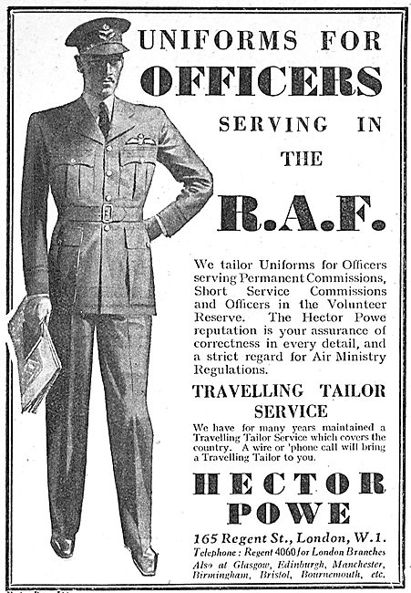 Hector Powe RAF Officers Uniforms                                