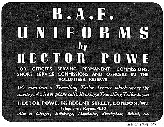 Hector Powe - RAF Officers Uniforms                              