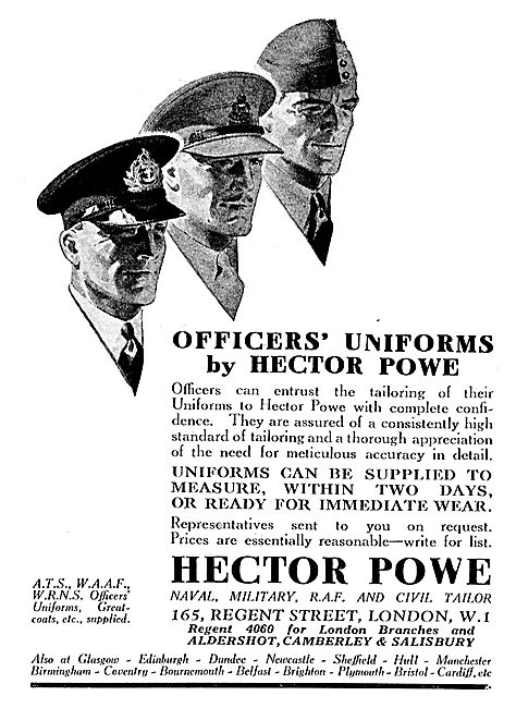 Hector Powe RAF Officers Uniforms                                