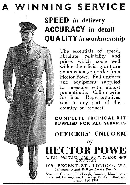 Hector Powe - RAF Officers' Unforms                              