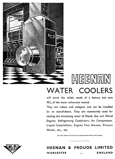 Heenan & Froude Industrial Water Coolers 1952                    