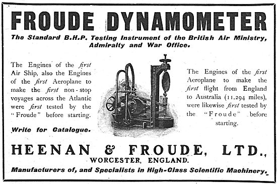 Heenan & Froude Dynamometer - The Standard BHP Testing Instrument