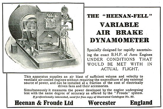 Heenan & Froude Variable Airbrake Dynamometers                   