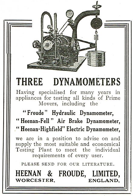 Heenan & Froude Dynamometers                                     