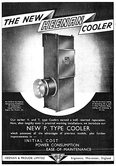 Heenan & Froude V & T Type Industrial Coolers                    