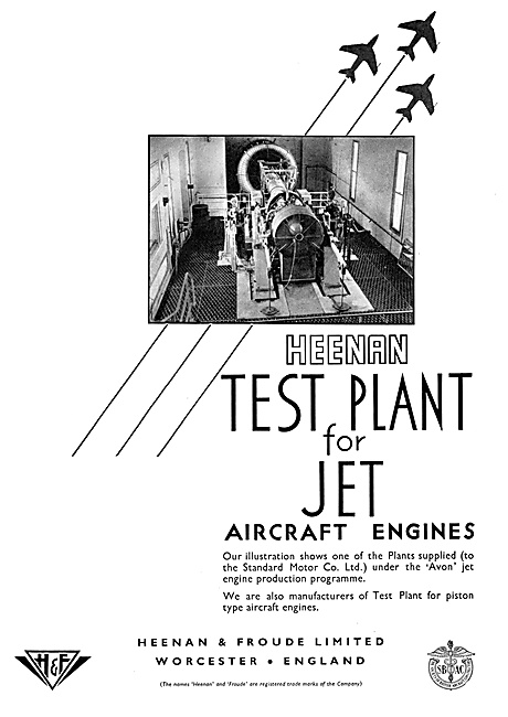 Heenan & Froude Aero Engine Test Plant Equipment                 