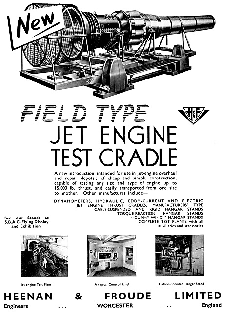 Heenan & Froude Jet Engine Test Cradles                          