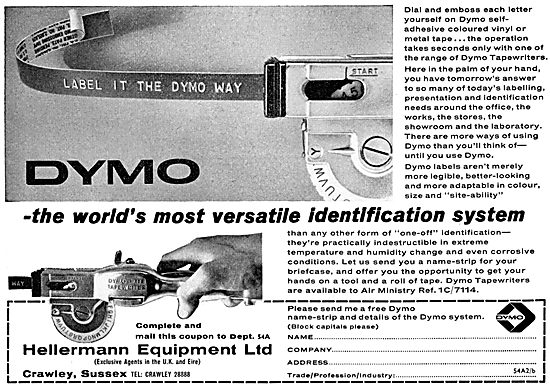 Hellermann Equipment Ltd - UK Agents For DYMO Labelling System   