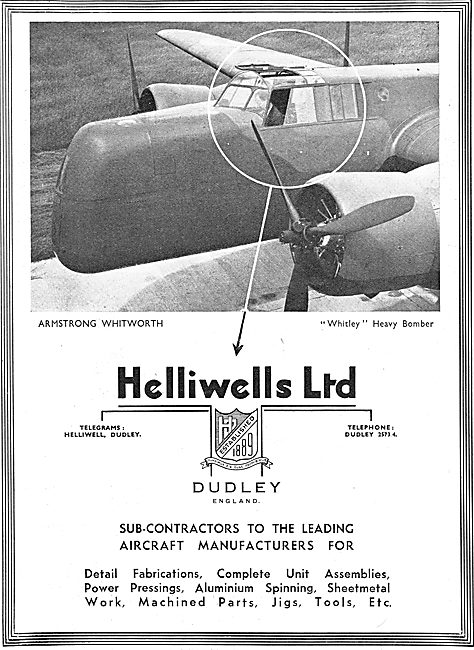 Helliwells Aviation Component Manufacturers & Contractors        