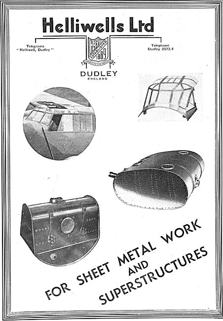 Helliwells Aircraft Structures & Sheet Metal Work                