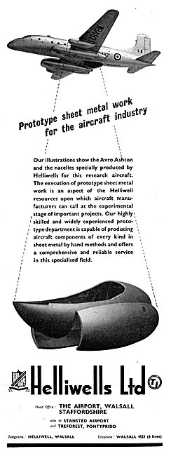 Helliwells Aircraft Sheet Metalwork                              