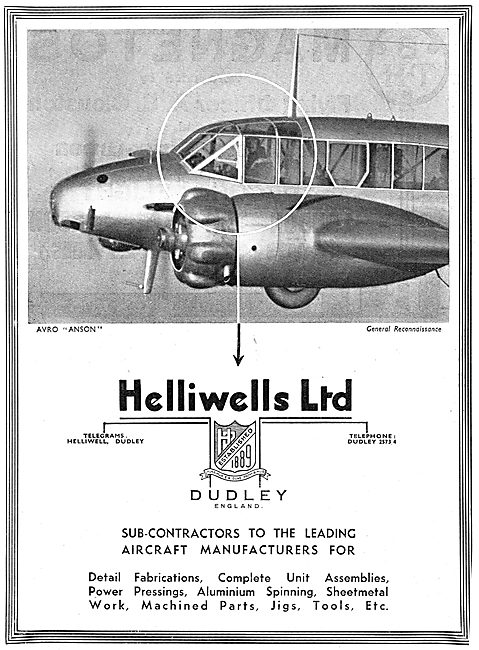 Helliwells Aviation Component Manufacturers & Contractors        