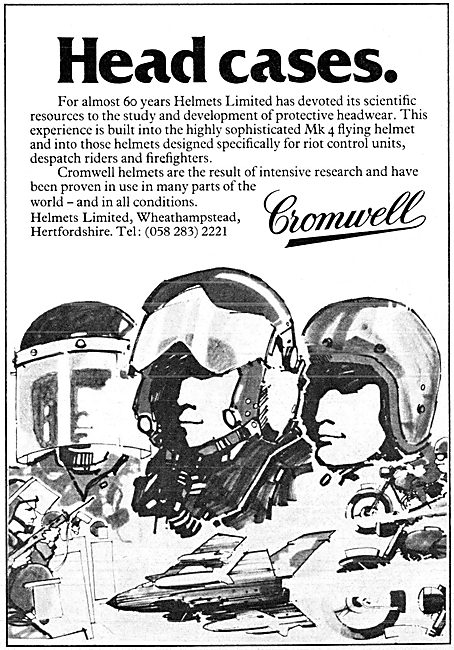 Helmets Ltd - Cromwell Mk 4 Flying Helmet                        